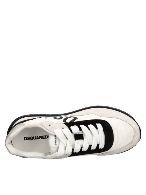 Sneakers in pelle e tessuto DSQUARED2 | SNM0270 01601681 M072BIANCO-NERO